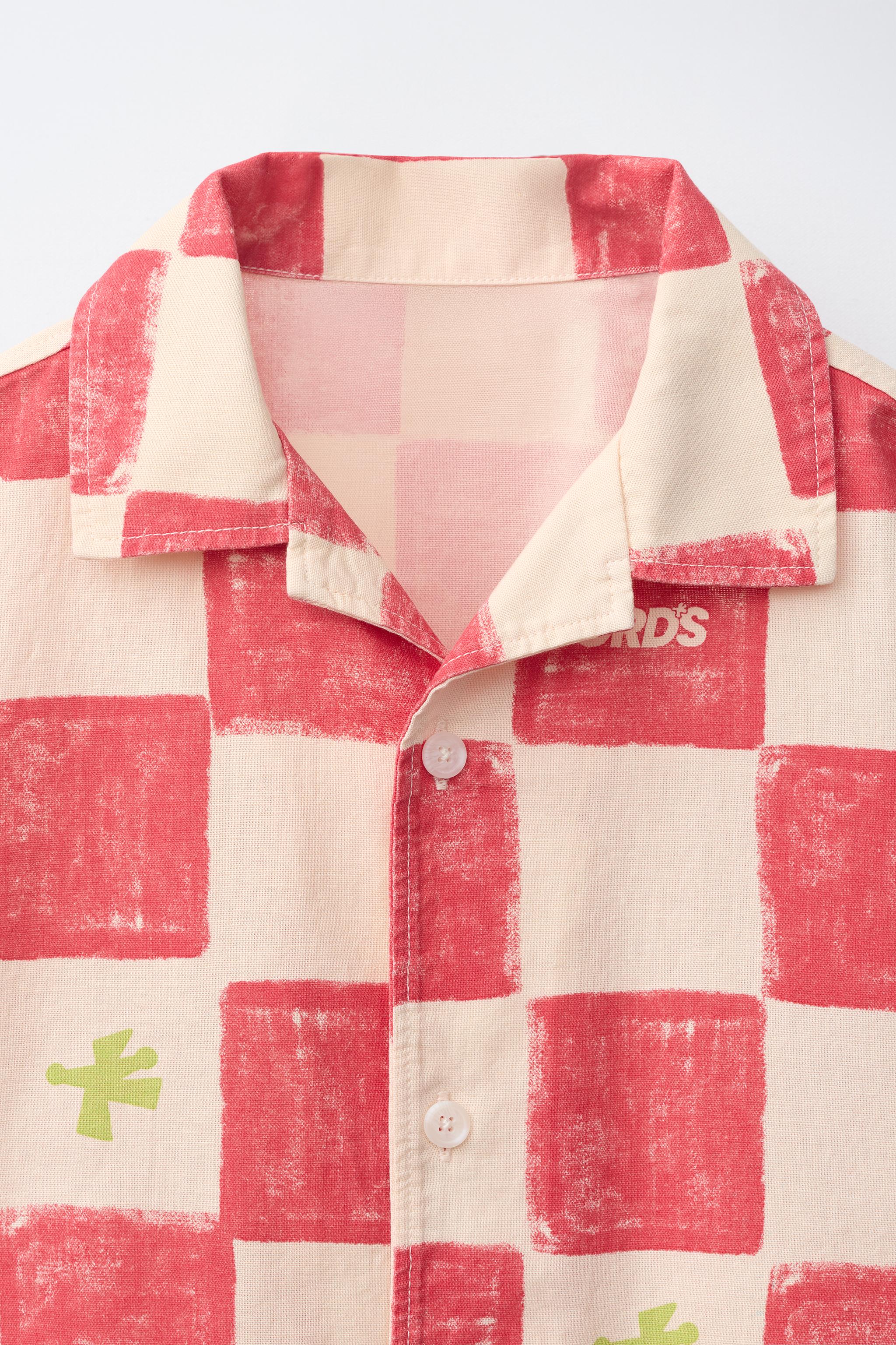 PLAID LOGO SHIRT